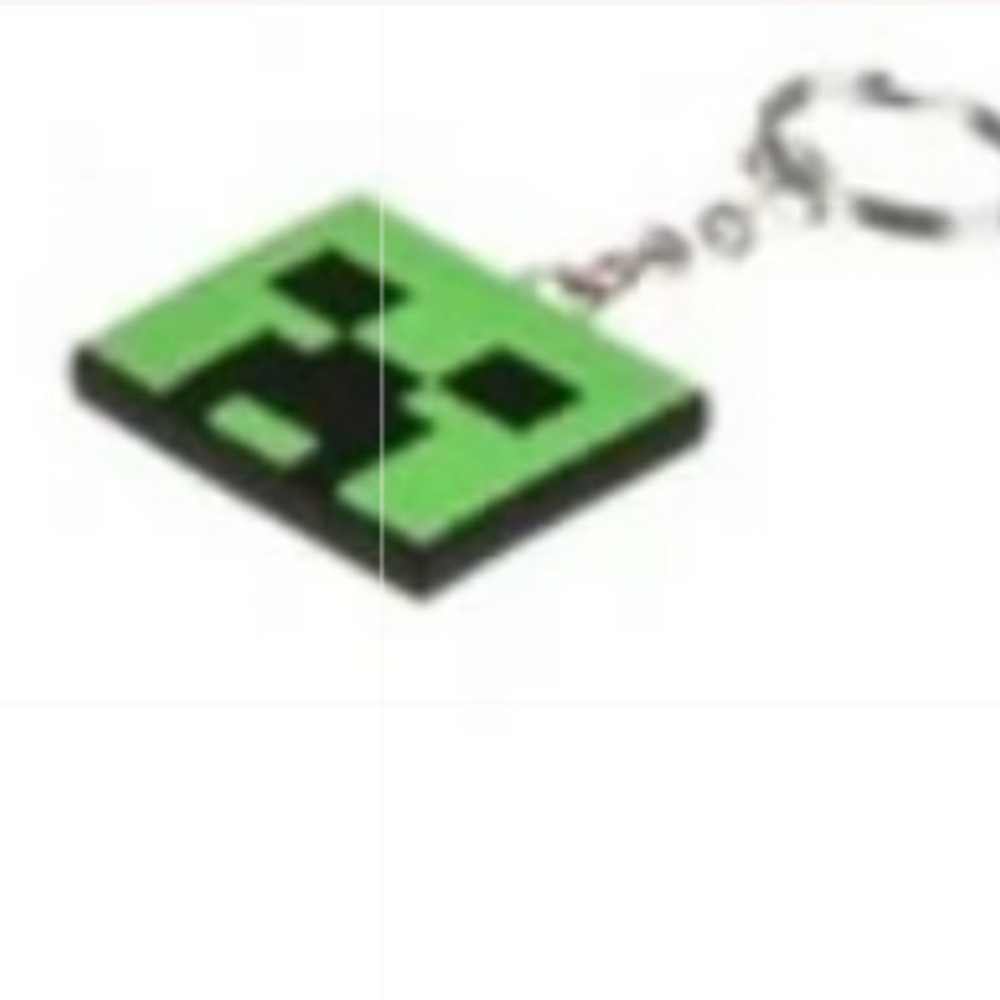 Minecraft green and black KeyChain NEW